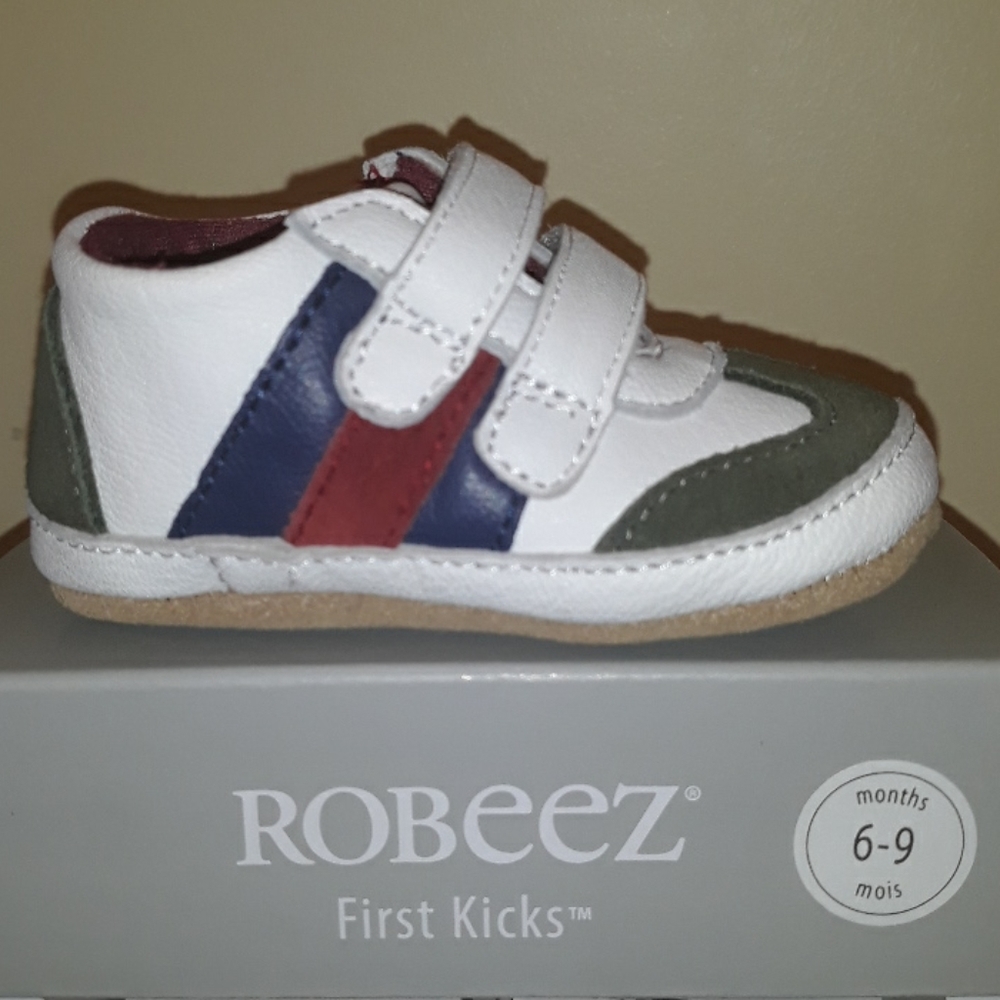 BOYS ROBEEZ LEATHER FIRST KICKS